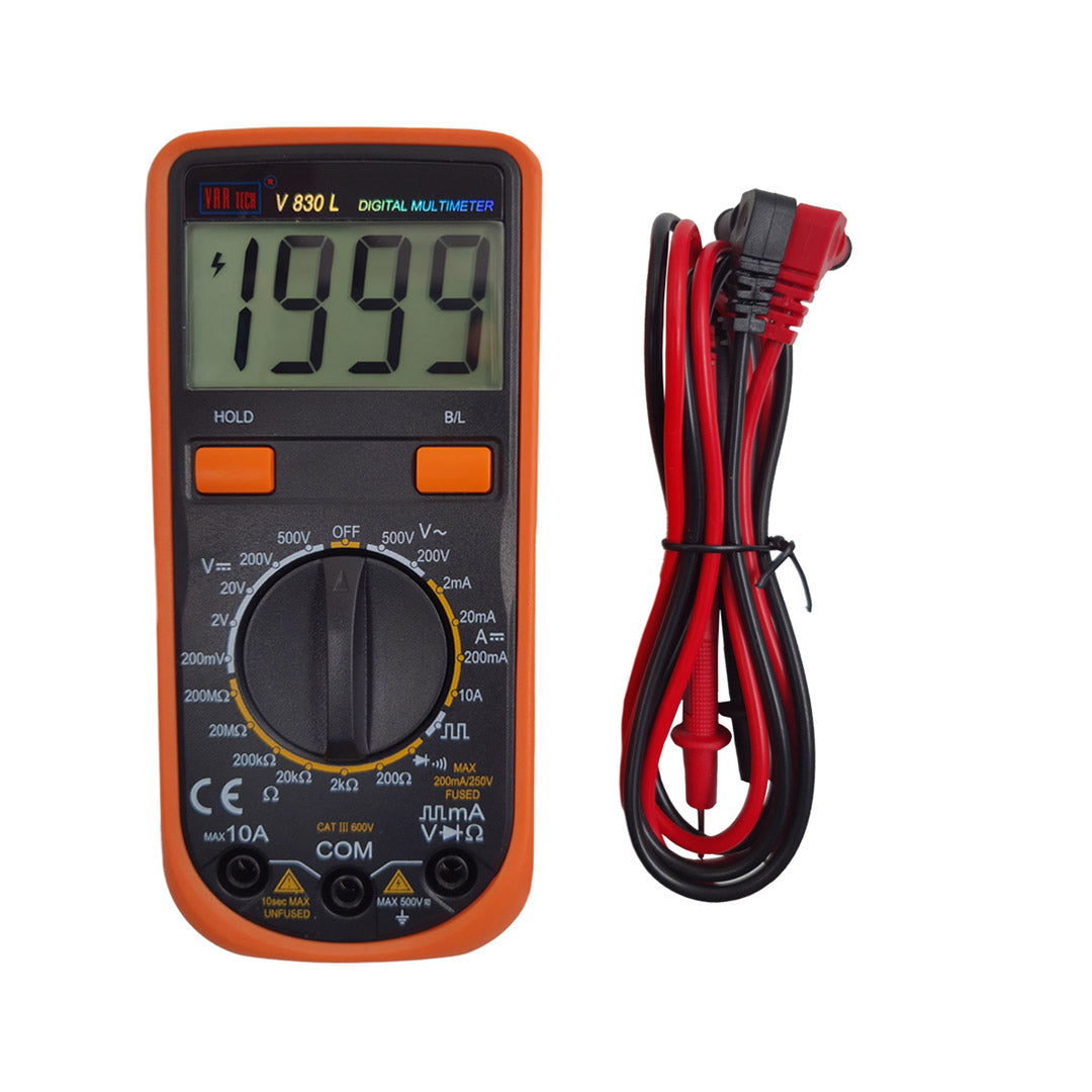 VAR TECH V830L 500V AC/DC 10A DC Digital Multimeter VAR TECH V830L 500V AC/DC 10A DC Digital Multimeter